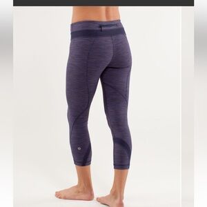 Lululemon Run: Inspire Crop II We Are From Space Deep Indigo / Deep Indigo